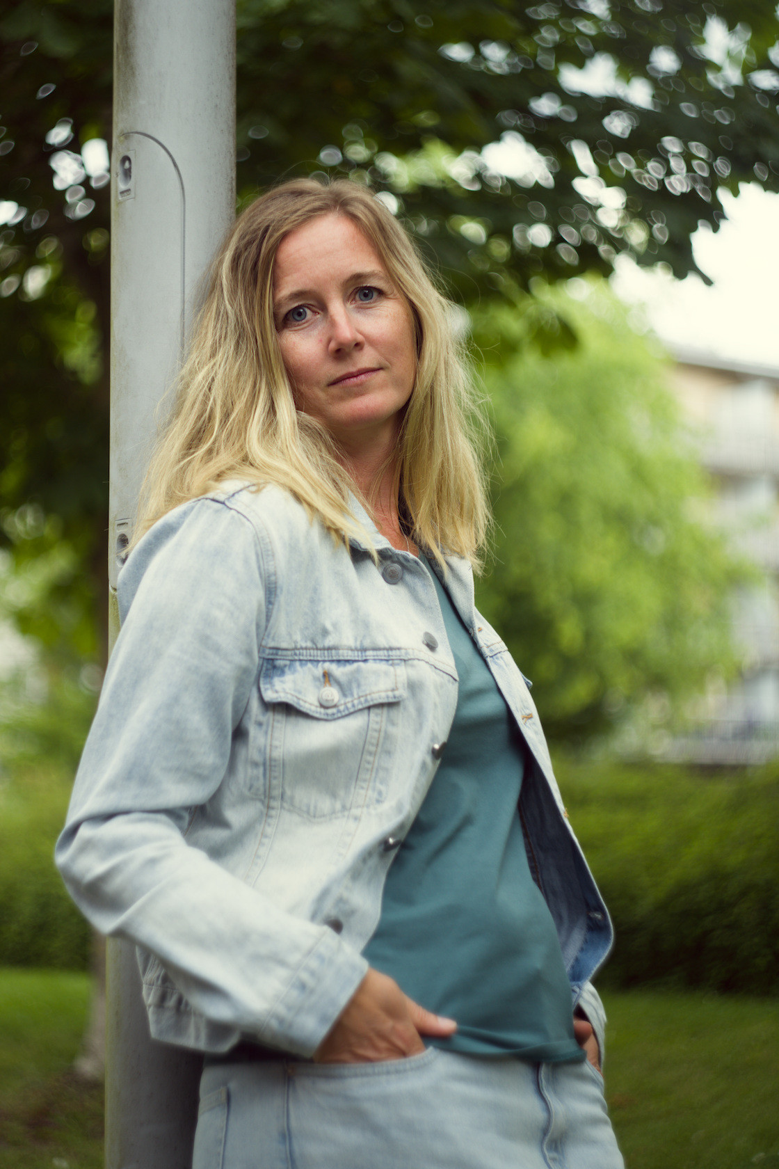 Portrait of Karolina outdoors IV